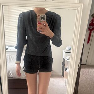 Massimo Dutti Dark Gray Blouse